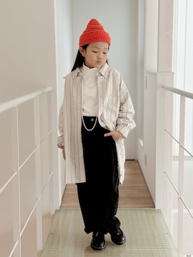 「アイテム（ネックレス）」を使った、sui_mmyさん（キッズ・133cm）の秋コーディネート