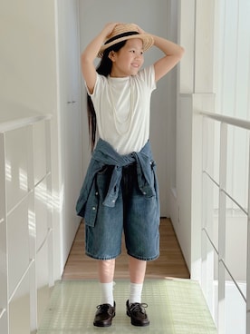 「アイテム（アクセサリー）」を使った、sui_mmyさん（キッズ・139cm）の春コーディネート