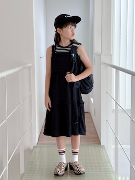「Needles（ニードルス）のアイテム」を使った、sui_mmyさん（キッズ・139cm）の夏コーディネート