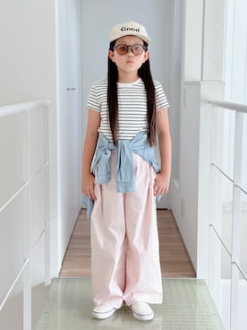 「アイテム（トップス）」を使った、sui_mmyさん（キッズ・130cm）の夏コーディネート