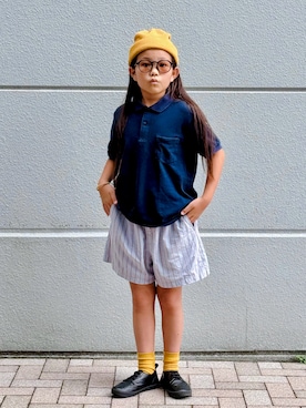 「アイテム（ポロシャツ）」を使った、sui_mmyさん（キッズ・130cm）の夏コーディネート