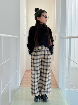 「アイテム（ジャージ）」を使った、sui_mmyさん（キッズ・133cm）の冬コーディネート
