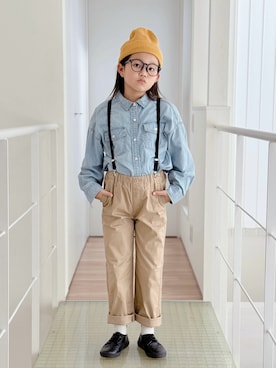 「アイテム（ドレスシューズ）」を使った、sui_mmyさん（キッズ・133cm）の秋コーディネート