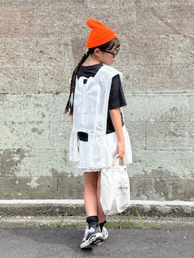 「PORTER（ポーター）のアイテム」を使った、sui_mmyさん（キッズ・139cm）の夏コーディネート
