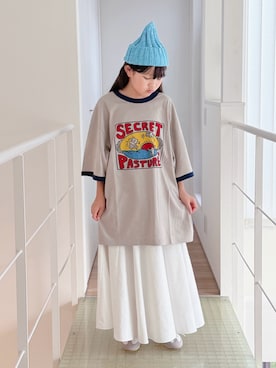 「アイテム（帽子）」を使った、sui_mmyさん（キッズ・139cm）の春コーディネート