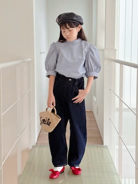 「H&M（エイチ・アンド・エム）のアイテム」を使った、sui_mmyさん（キッズ・139cm）の夏コーディネート
