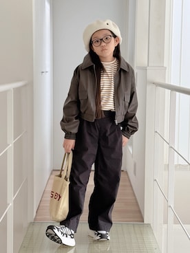 「アイテム（バッグ）」を使った、sui_mmyさん（キッズ・133cm）の秋コーディネート