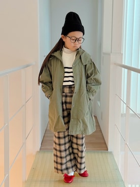 「アイテム（トップス）」を使った、sui_mmyさん（キッズ・133cm）の冬コーディネート