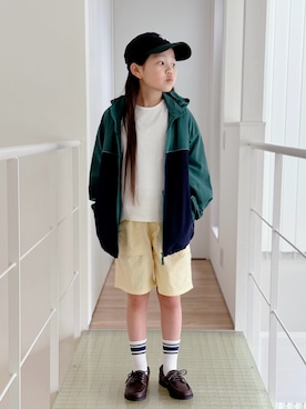 「BEAMS BOY（ビームスボーイ）のアイテム（帽子）」を使った、sui_mmyさん（キッズ・137cm）の春コーディネート