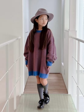 「アイテム（ドレスシューズ）」を使った、sui_mmyさん（キッズ・133cm）の秋コーディネート