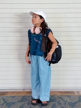 「アイテム（パンツ）」を使った、sui_mmyさん（キッズ・130cm）の夏コーディネート