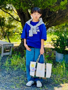 「L.L.Bean（エルエルビーン）のアイテム（バッグ）」を使った、sui_mmyさん（キッズ・139cm）の春コーディネート