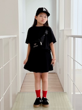 「アイテム（レッグウェア）」を使った、sui_mmyさん（キッズ・133cm）の秋コーディネート