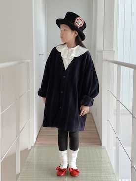 「アイテム（ファッション雑貨）」を使った、sui_mmyさん（キッズ・133cm）の秋コーディネート