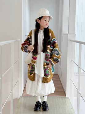 「アイテム（帽子）」を使った、sui_mmyさん（キッズ・133cm）の冬コーディネート