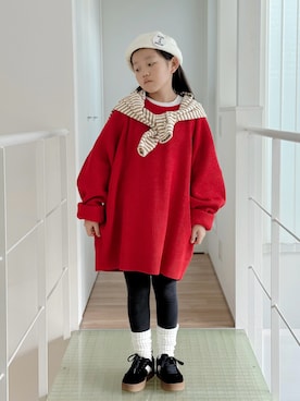 「アイテム（帽子）」を使った、sui_mmyさん（キッズ・133cm）の秋コーディネート