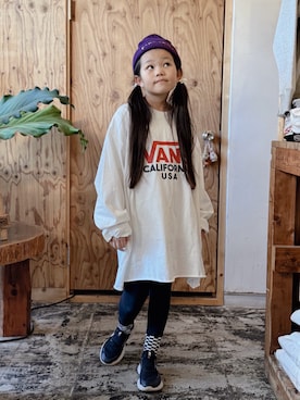 「アイテム（レッグウェア）」を使った、sui_mmyさん（キッズ・133cm）の秋コーディネート