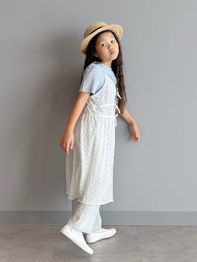 「アイテム（ワンピース/ドレス）」を使った、sui_mmyさん（キッズ・130cm）の夏コーディネート