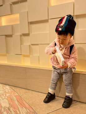 「Paul Smith（ポールスミス）のアイテム」を使った、太陽と虹さん（キッズ・90cm）の秋コーディネート