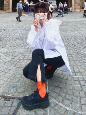 「フレアデニム」｜んぬさん（レディース・158cm）の夏コーディネート