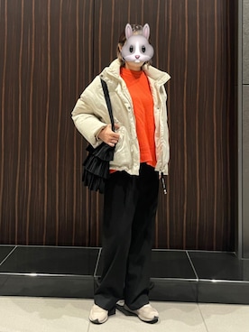 「casselini」｜「アイテム（ジャケット/アウター）」を使った、んぬさん（レディース・158cm）の冬コーディネート