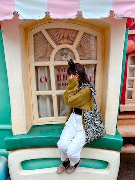 「アイテム（トートバッグ）」を使った、めるさん（レディース・166cm）の秋コーディネート