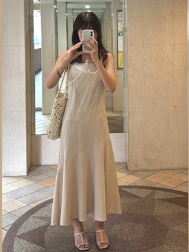 「GRL（グレイル）のアイテム（ワンピース/ドレス）」を使った、めるさん（レディース・166cm）の夏コーディネート