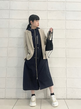 「D.A.T.E.（デイト）のアイテム」を使った、ISAさん（レディース・160cm）の春コーディネート