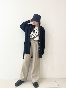 「ONE MADE（ワンメイド）のアイテム」を使った、ISAさん（レディース・160cm）の春コーディネート