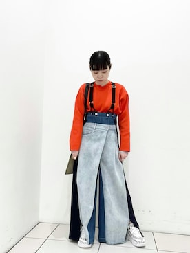 「ONE MADE（ワンメイド）のアイテム」を使った、ISAさん（レディース・160cm）の秋コーディネート