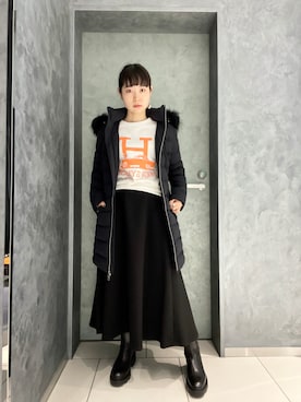 「アイテム（スウェット）」を使った、ISAさん（レディース・160cm・30代）の秋コーディネート
