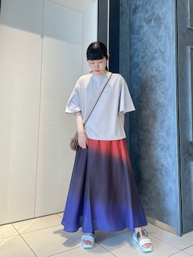 「B'2nd（ビーセカンド）のアイテム」を使った、ISAさん（レディース・160cm）の夏コーディネート