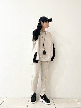 「MAISON MAVERICK PRESENTS（メゾンマベリックプレゼンツ）のアイテム」を使った、ISAさん（レディース・160cm）の夏コーディネート