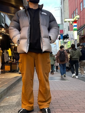 「B'2nd（ビーセカンド）のアイテム（スウェット）」を使った、あかおさん（メンズ・171cm）の冬コーディネート