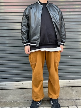 「LUSOR（ルーソル）のアイテム（ジャケット/アウター）」を使った、あかおさん（メンズ・171cm）の冬コーディネート