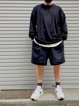「B'2nd（ビーセカンド）のアイテム（レッグウェア）」を使った、あかおさん（メンズ・171cm）の夏コーディネート
