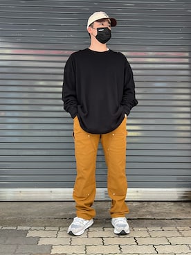 「surt（サート）のアイテム（トップス）」を使った、あかおさん（メンズ・171cm）の春コーディネート