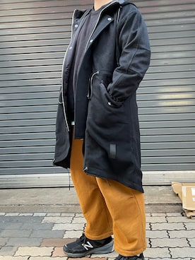 「B'2nd（ビーセカンド）のアイテム（スウェット）」を使った、あかおさん（メンズ・171cm）の冬コーディネート