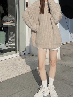 「LOVFEE（ラッフィ）のアイテム」を使った、Louise さん（レディース・165cm）の春コーディネート