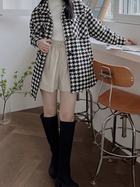 「LOVFEE（ラッフィ）のアイテム（ジャケット/アウター）」を使った、Louise さん（レディース・165cm）の春コーディネート