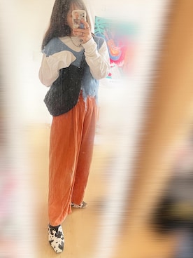 篠田世界観さん（レディース・163cm）の冬コーディネート