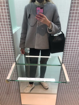 「大学生」｜「アイテム（ノーカラージャケット）」を使った、Shio  さん（レディース・159cm）の秋コーディネート