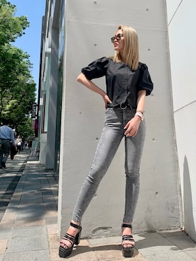 「アイテム（サンダル）」を使った、MIYUKIさん（レディース・163cm・10代）の夏コーディネート