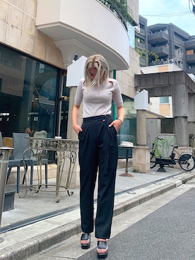 「アイテム（サンダル）」を使った、MIYUKIさん（レディース・163cm・10代）の夏コーディネート