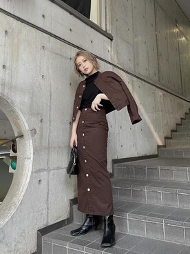 早久都加紗さん（レディース・158cm）の秋コーディネート