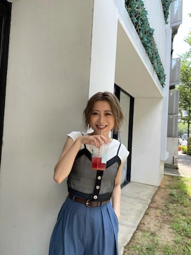 早久都加紗さん（レディース・158cm）の夏コーディネート