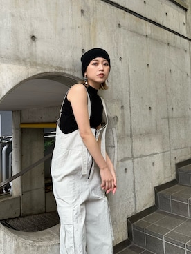 「MURUA（ムルーア）のアイテム（ワンピース/ドレス）」を使った、早久都加紗さん（レディース・158cm）の冬コーディネート