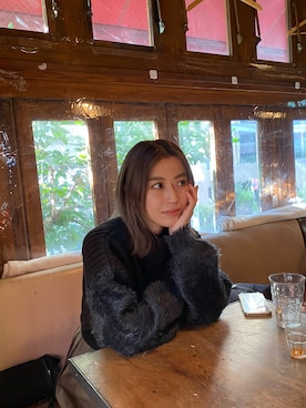 早久都加紗さん（レディース・158cm）の冬コーディネート