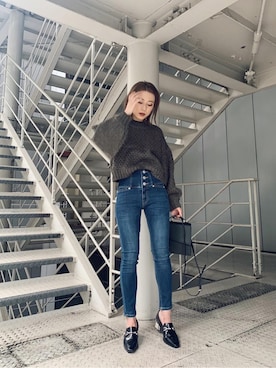 早久都加紗さん(レディース・158cm)の秋コーディネート