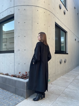 早久都加紗さん（レディース・158cm）の冬コーディネート